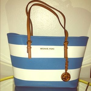Michael Kors stripe blue/white